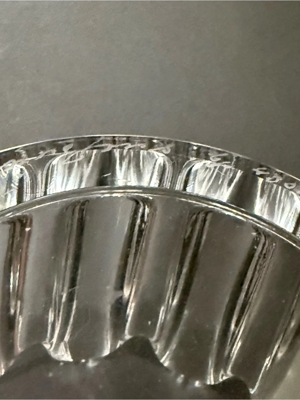 Vintage ORREFORS Sven Palmqvist Princess Crown Clear Crystal Candle Holder